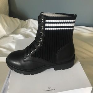 steve madden heels knit combat booties